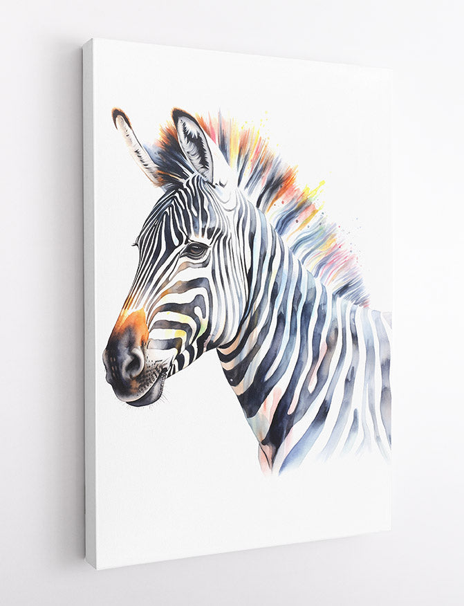 T578 Zebra Canvas Art Prints, T-Shirts, Posters, and Mugs, Cushion Cover