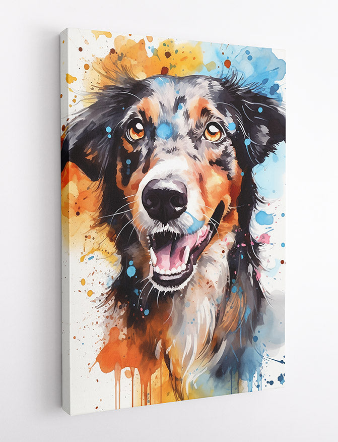 T653 Dog Canvas Art Prints, T-Shirts, Posters, and Mugs, Cushion Cover