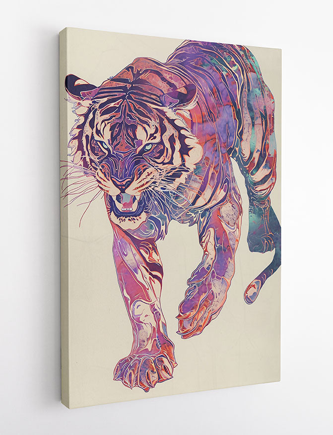 T803 Tiger Canvas Art Prints, T-Shirts, Posters, and Mugs, Cushion Cover