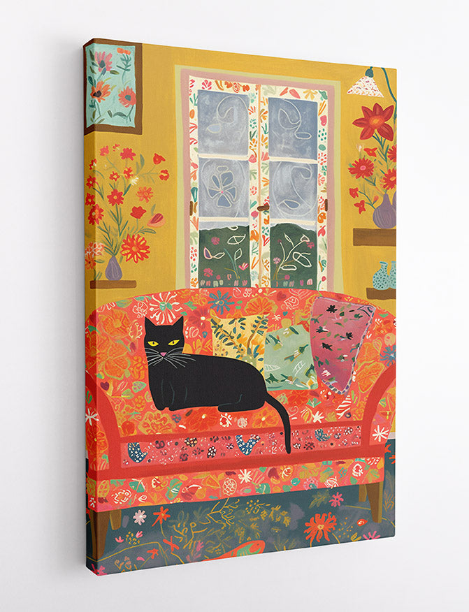 T552 Cat Canvas Art Prints, T-Shirts, Posters, and Mugs, Cushion Cover Expressive Collection