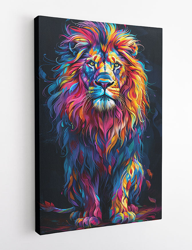 T942 Lion Canvas Art Prints, T-Shirts, Posters, and Mugs, Cushion Cover