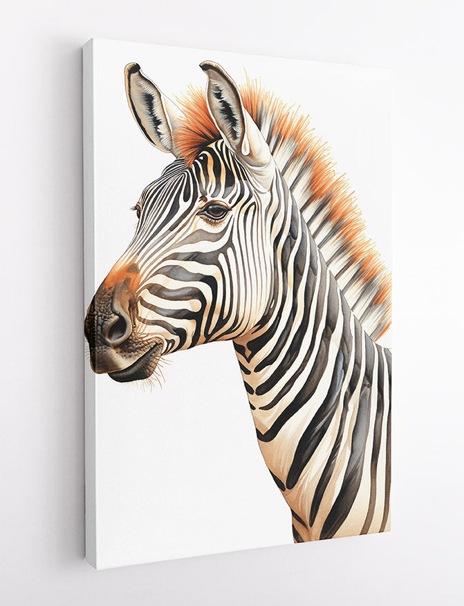 T637 Zebra Canvas Art Prints, T-Shirts, Posters, and Mugs, Cushion Cover