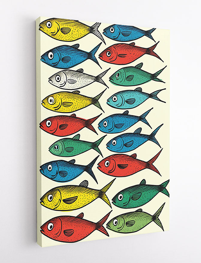 T673 Fish Canvas Art Prints, T-Shirts, Posters, and Mugs, Cushion Cover