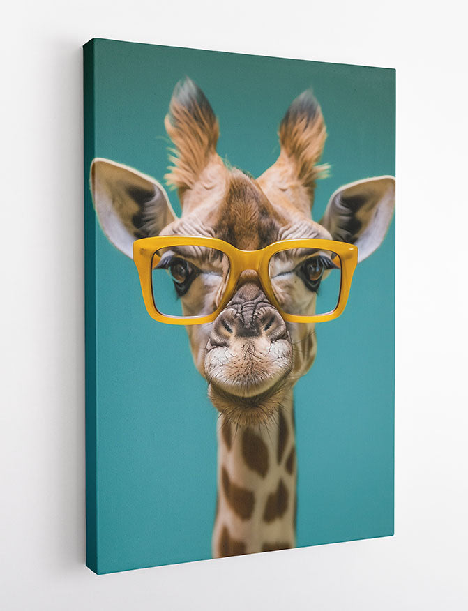 T808 Giraffe Canvas Art Prints, T-Shirts, Posters, and Mugs, Cushion Cover