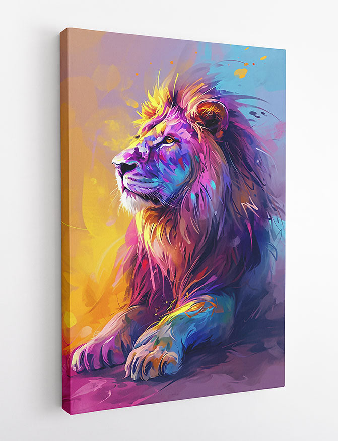 T853 Lion Canvas Art Prints, T-Shirts, Posters, and Mugs, Cushion Cover