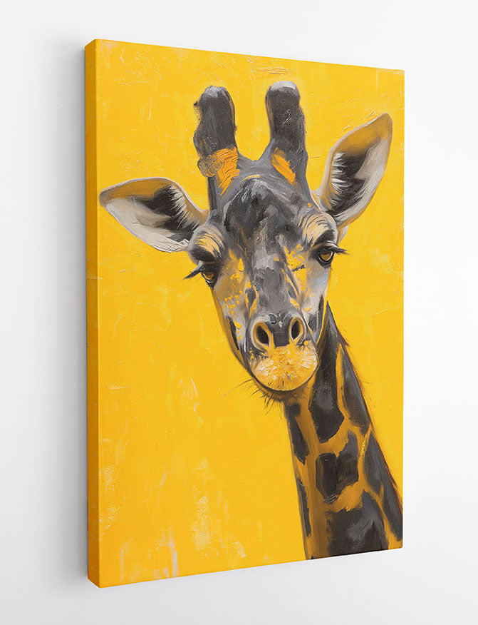 T943 Giraffe Canvas Art Prints, T-Shirts, Posters, and Mugs, Cushion Cover