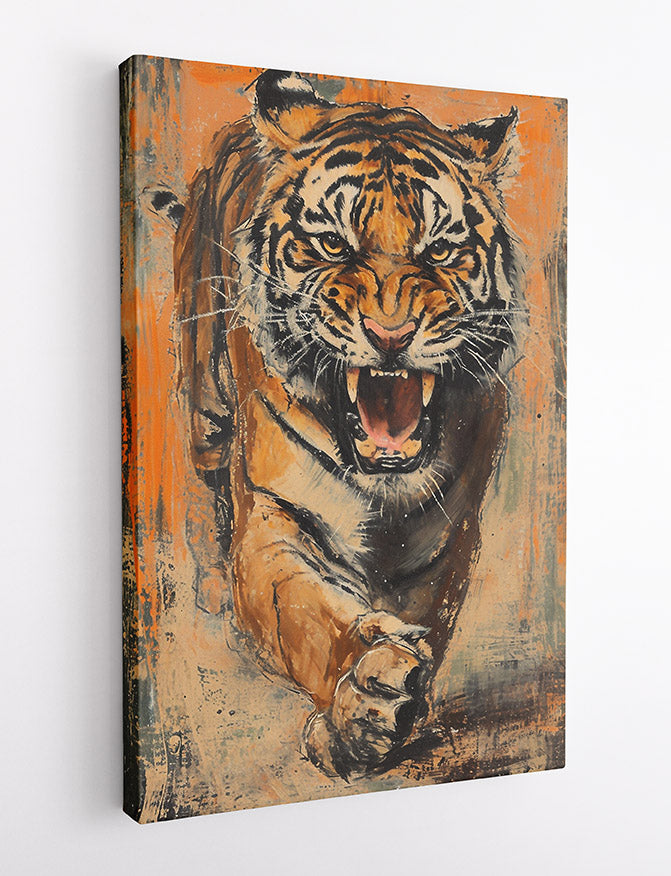 T599 Tiger Canvas Art Prints, T-Shirts, Posters, and Mugs, Cushion Cover