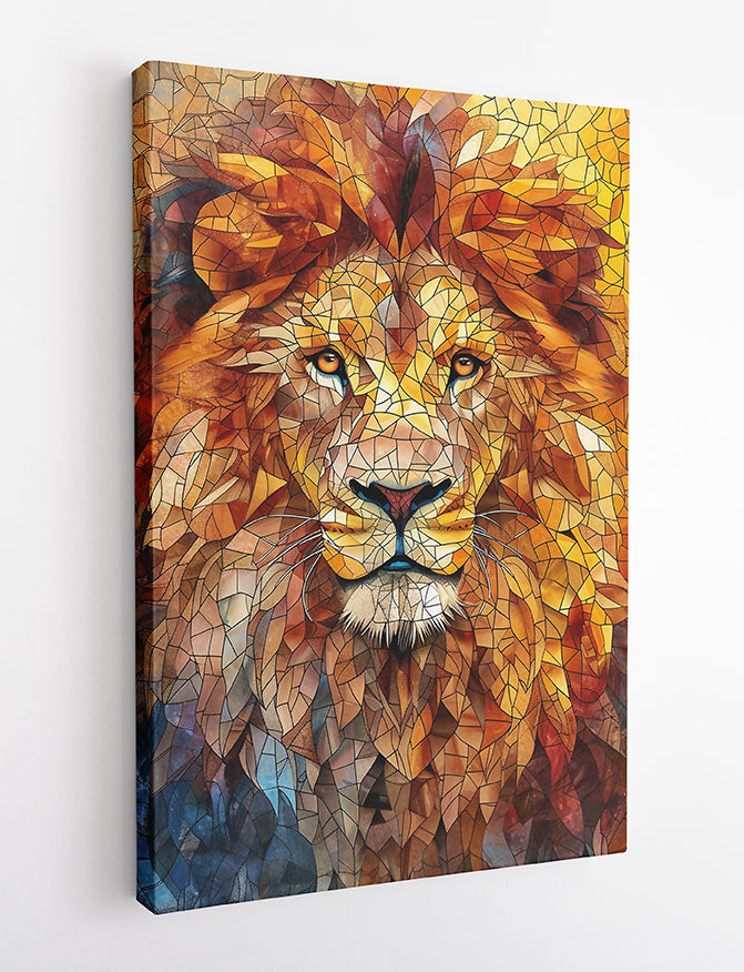 T779 Lion Canvas Art Prints, T-Shirts, Posters, and Mugs, Cushion Cover