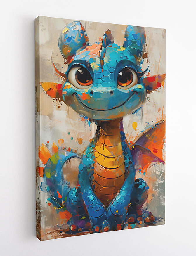 T914 Baby Dragon Canvas Art Prints, T-Shirts, Posters, and Mugs, Cushion Cover