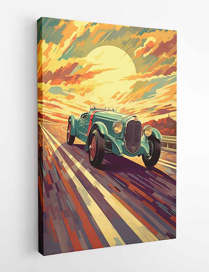 T374 Racing Car Canvas Art Prints, T-Shirts, Posters, and Mugs, Cushion Cover Expressive Collection