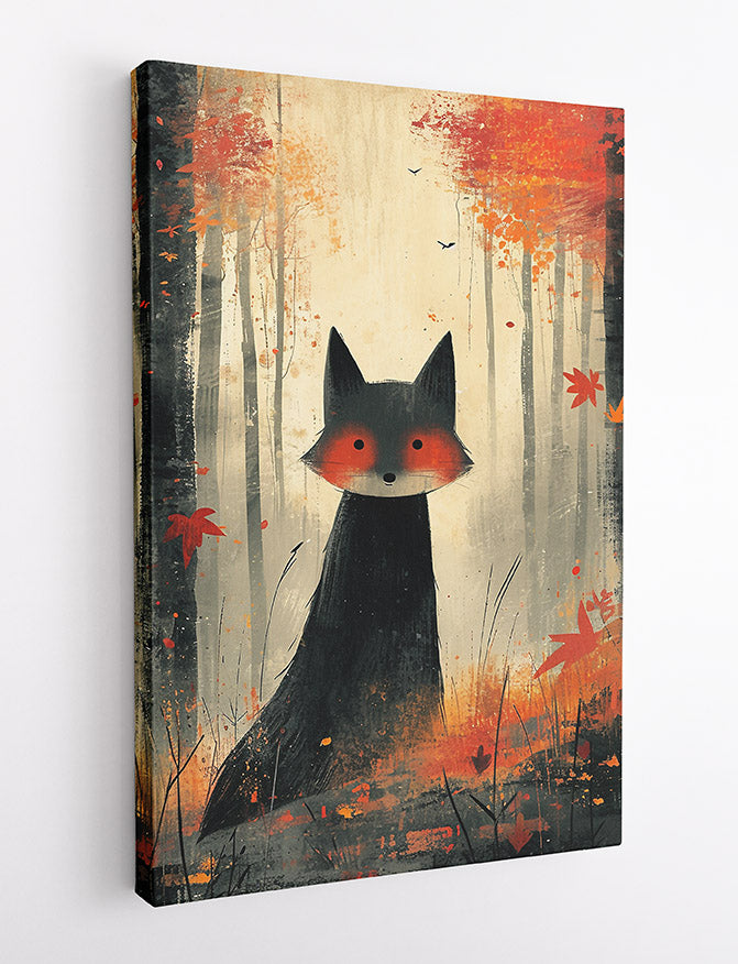 T585 Fox Canvas Art Prints, T-Shirts, Posters, and Mugs, Cushion Cover