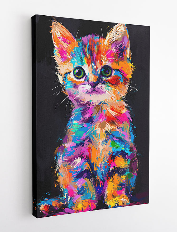 T885 Cat Canvas Art Prints, T-Shirts, Posters, and Mugs, Cushion Cover