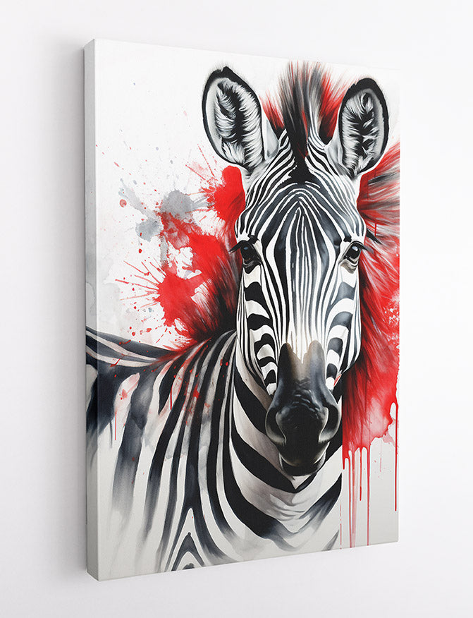 T508 Zebra Canvas Art Prints, T-Shirts, Posters, and Mugs, Cushion Cover Expressive Collection