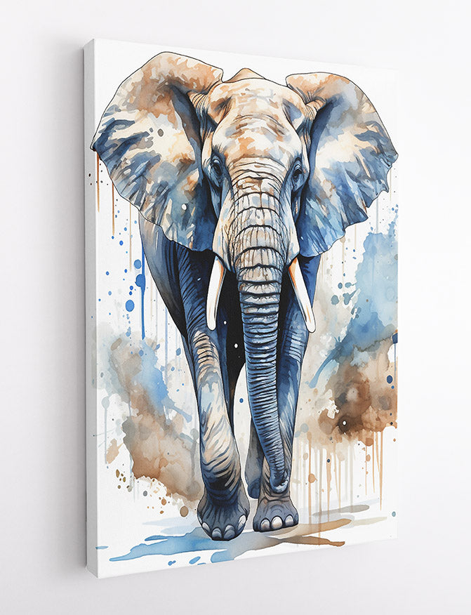 T541 Elephants Canvas Art Prints, T-Shirts, Posters, and Mugs, Cushion Cover Expressive Collection