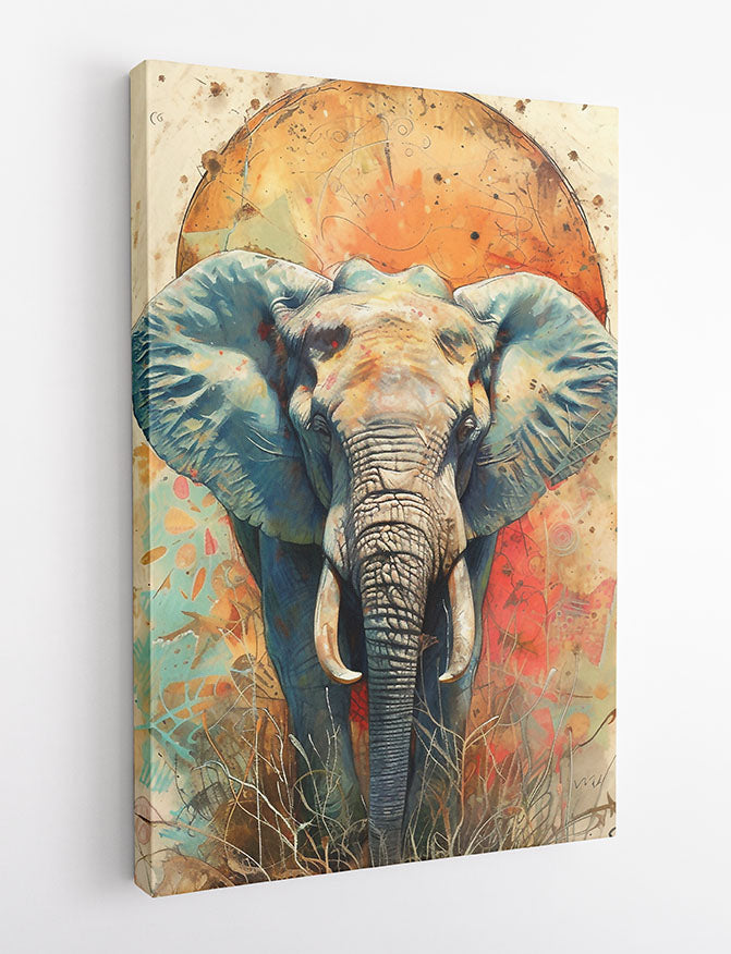 T871 Elephant Canvas Art Prints, T-Shirts, Posters, and Mugs, Cushion Cover