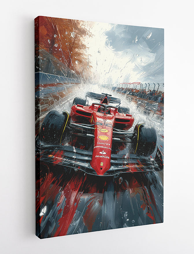 T946 Racing Car Canvas Art Prints, T-Shirts, Posters, and Mugs, Cushion Cover