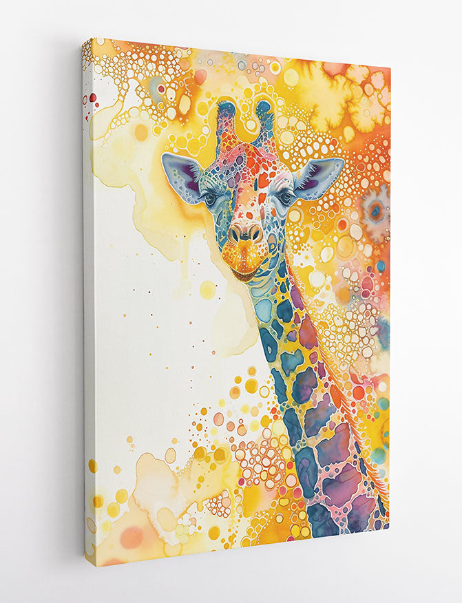 T782 Giraffe Canvas Art Prints, T-Shirts, Posters, and Mugs, Cushion Cover