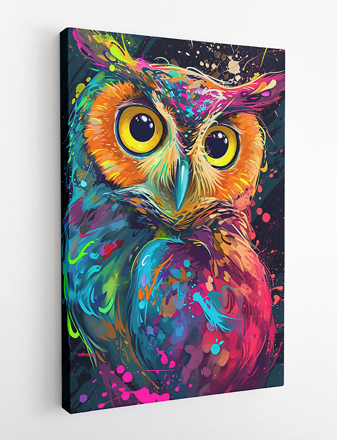 T903 Owl Canvas Art Prints, T-Shirts, Posters, and Mugs, Cushion Cover