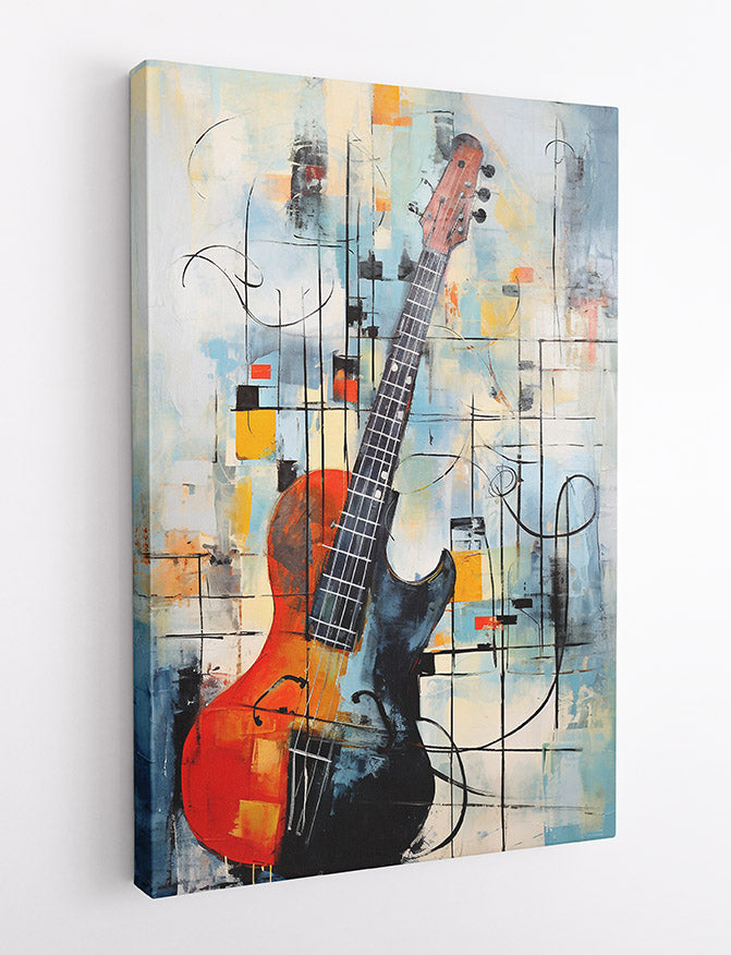 T575 Guitar Canvas Art Prints, T-Shirts, Posters, and Mugs, Cushion Cover