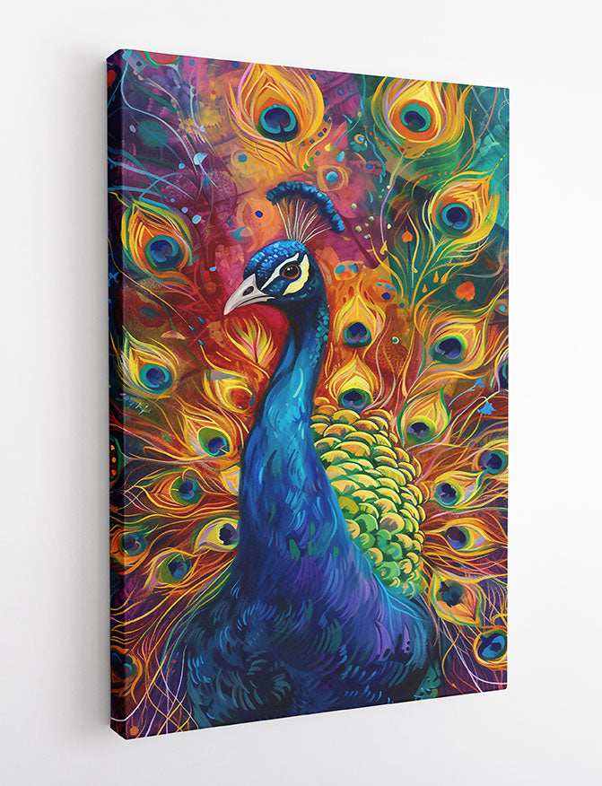 T875 peacock Canvas Art Prints, T-Shirts, Posters, and Mugs, Cushion Cover