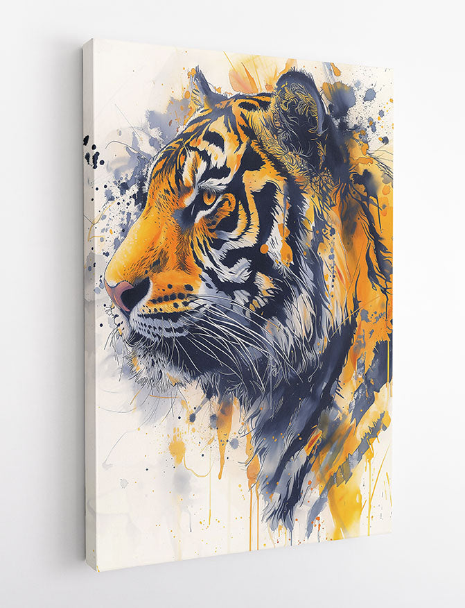 T890 Tiger Canvas Art Prints, T-Shirts, Posters, and Mugs, Cushion Cover