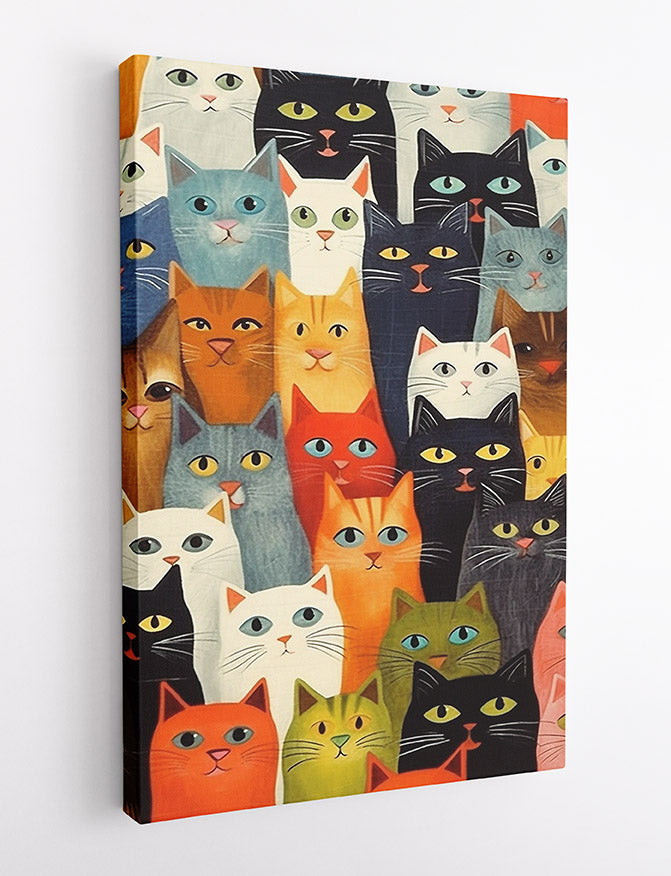 T513 Cat Canvas Art Prints, T-Shirts, Posters, and Mugs, Cushion Cover Expressive Collection