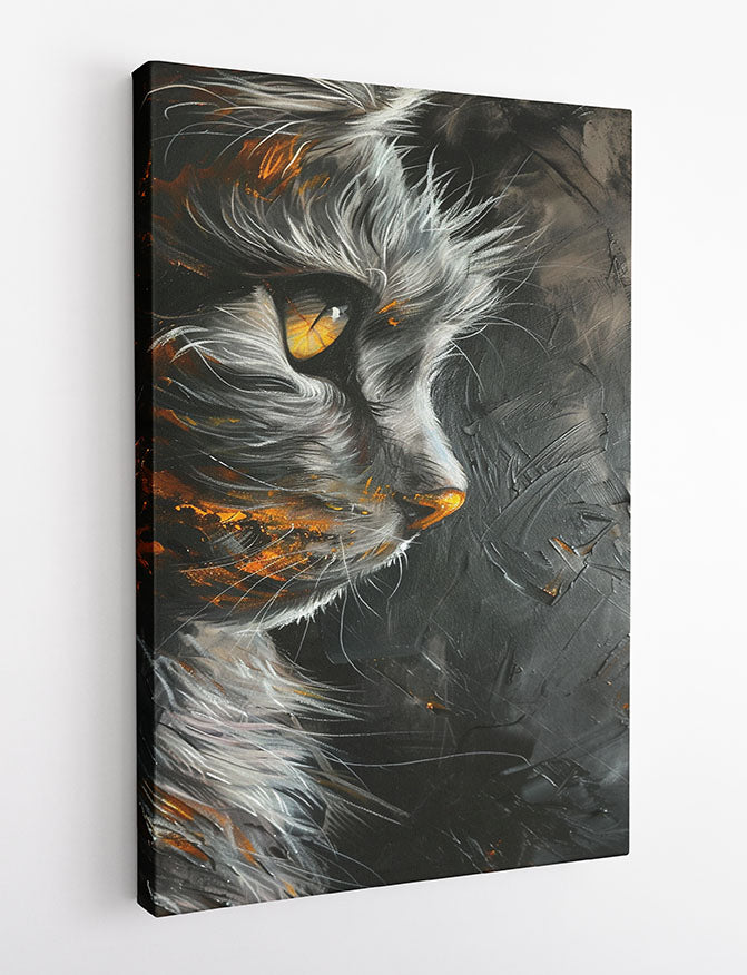 T936 Cat Canvas Art Prints, T-Shirts, Posters, and Mugs, Cushion Cover