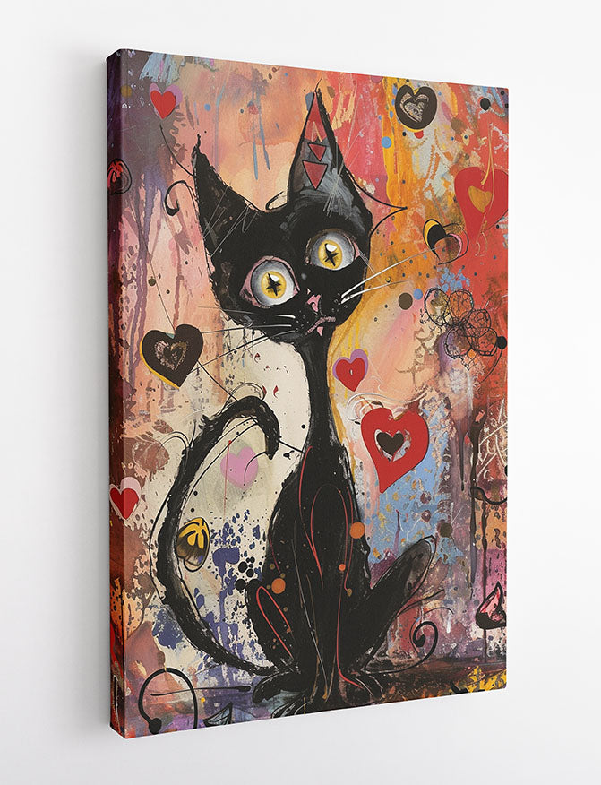 T981 Cat Canvas Art Prints, T-Shirts, Posters, and Mugs, Cushion Cover