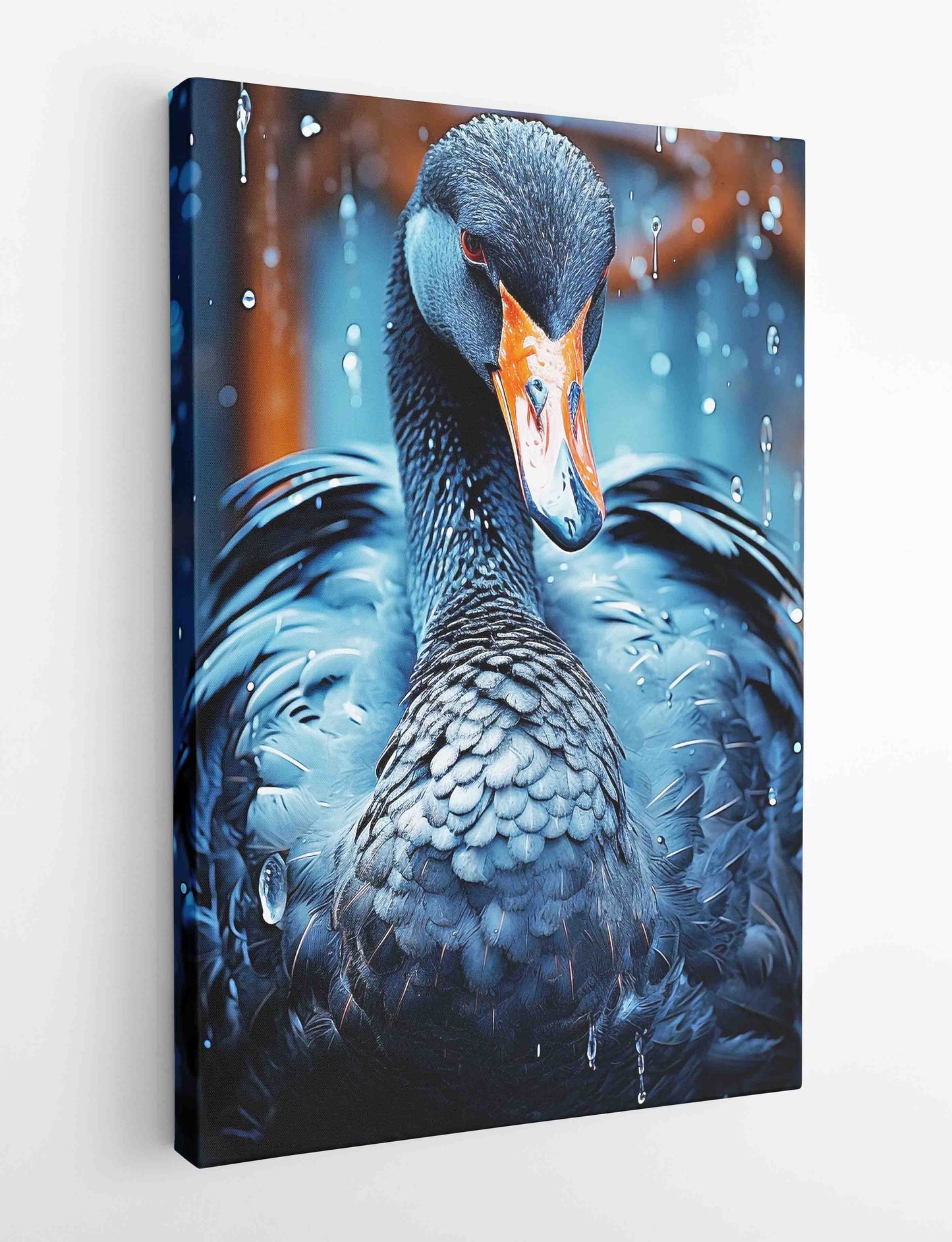 T406 Black Duck Canvas Art Prints, T-Shirts, Posters, and Mugs, Cushion Cover Expressive Collection