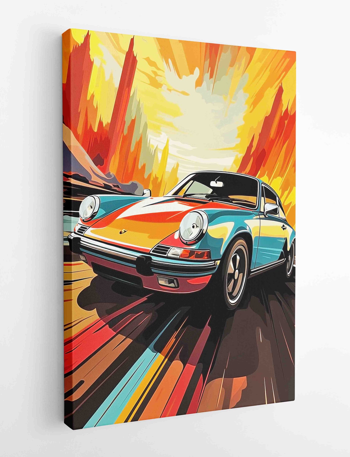 T408 Porsche Canvas Art Prints, T-Shirts, Posters, and Mugs, Cushion Cover Expressive Collection