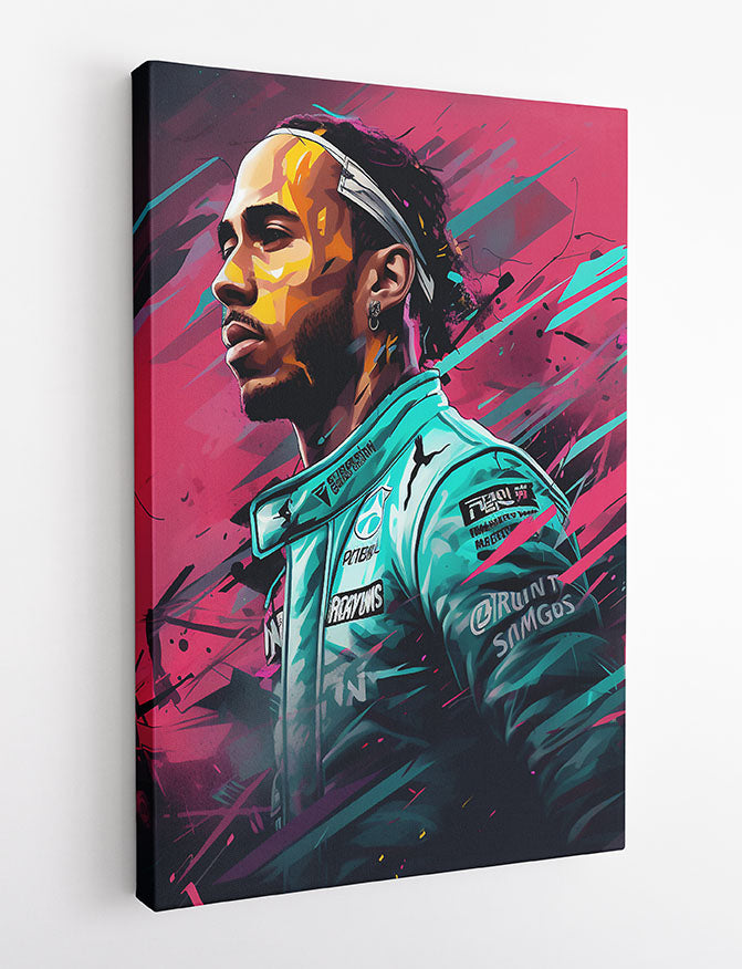 P323 Lewis Hamilton Canvas Art Prints, T-Shirts, Posters, and Mugs, Cushion Cover