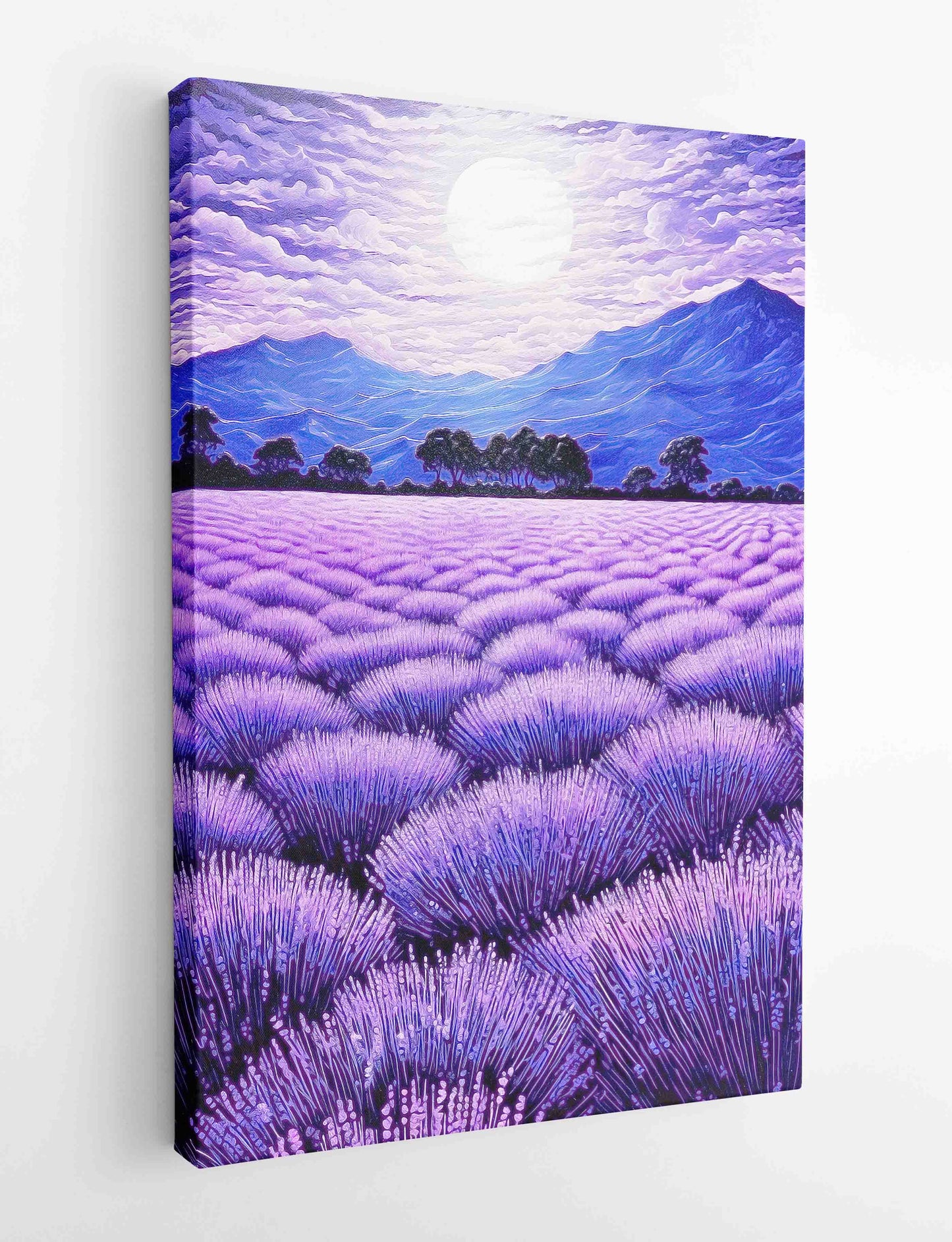 T411 Lavender Field Canvas Art Prints, T-Shirts, Posters, and Mugs, Cushion Cover Expressive Collection