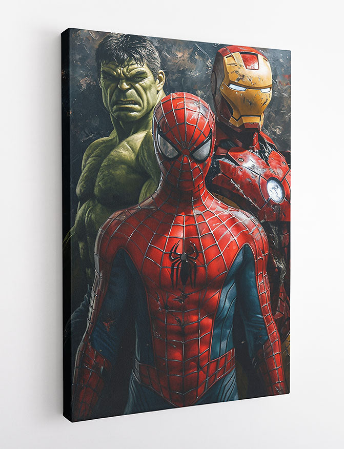 P326 Spiderman , Hulk, Ironman Canvas Art Prints, T-Shirts, Posters, and Mugs, Cushion Cover