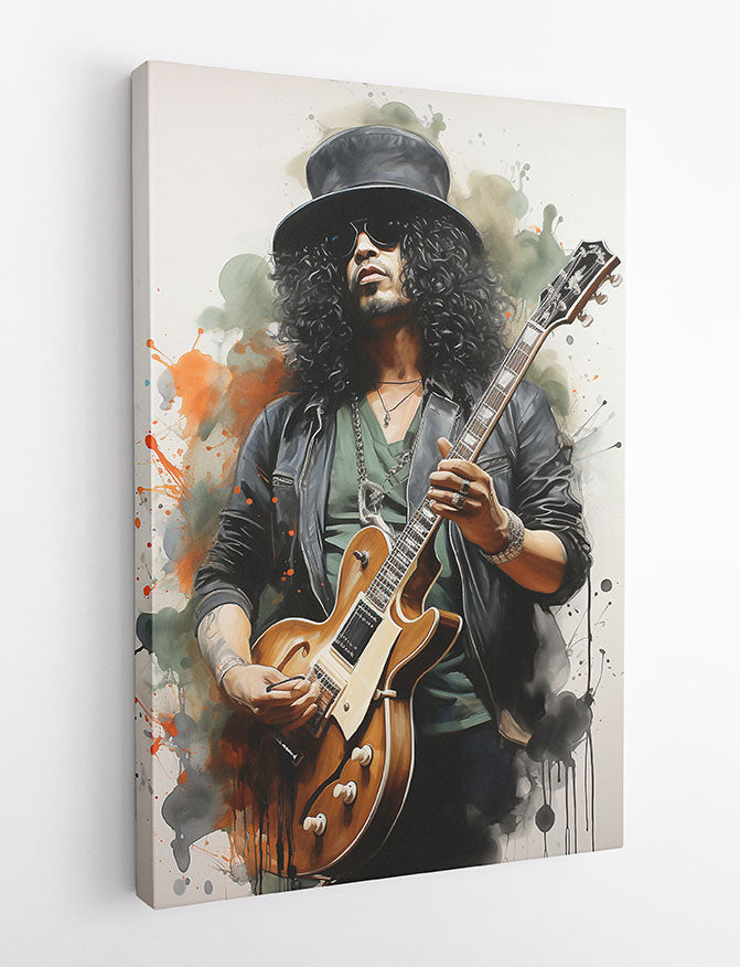 P328 Slash Poster, Slash of Guns N Roses Canvas Art Prints, T-Shirts, Posters, and Mugs, Cushion Cover