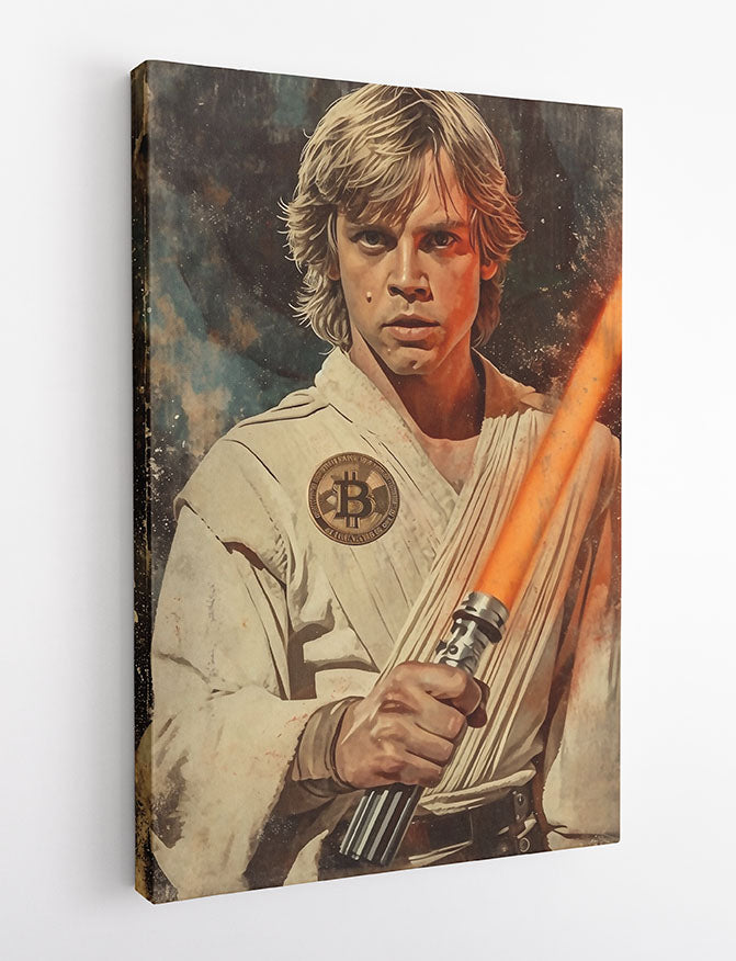 P338 Luke Skywalker Canvas Art Prints, T-Shirts, Posters, and Mugs, Cushion Cover