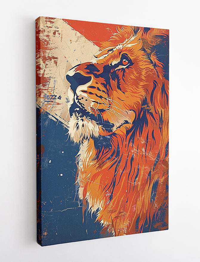 T997 Lion Canvas Art Prints, T-Shirts, Posters, and Mugs, Cushion Cover