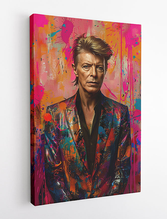 P370 David Bowie Canvas Art Prints, T-Shirts, Posters, and Mugs, Cushion Cover