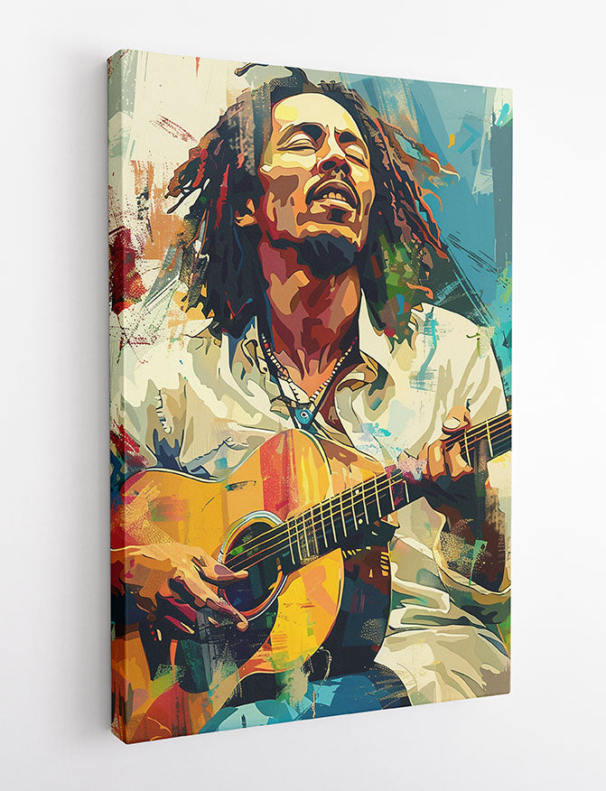 P372 Bob Marley Canvas Art Prints, T-Shirts, Posters, and Mugs, Cushion Cover