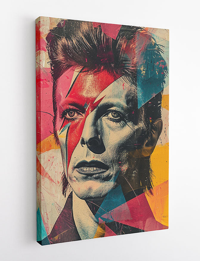 P376 David Bowie Canvas Art Prints, T-Shirts, Posters, and Mugs, Cushion Cover