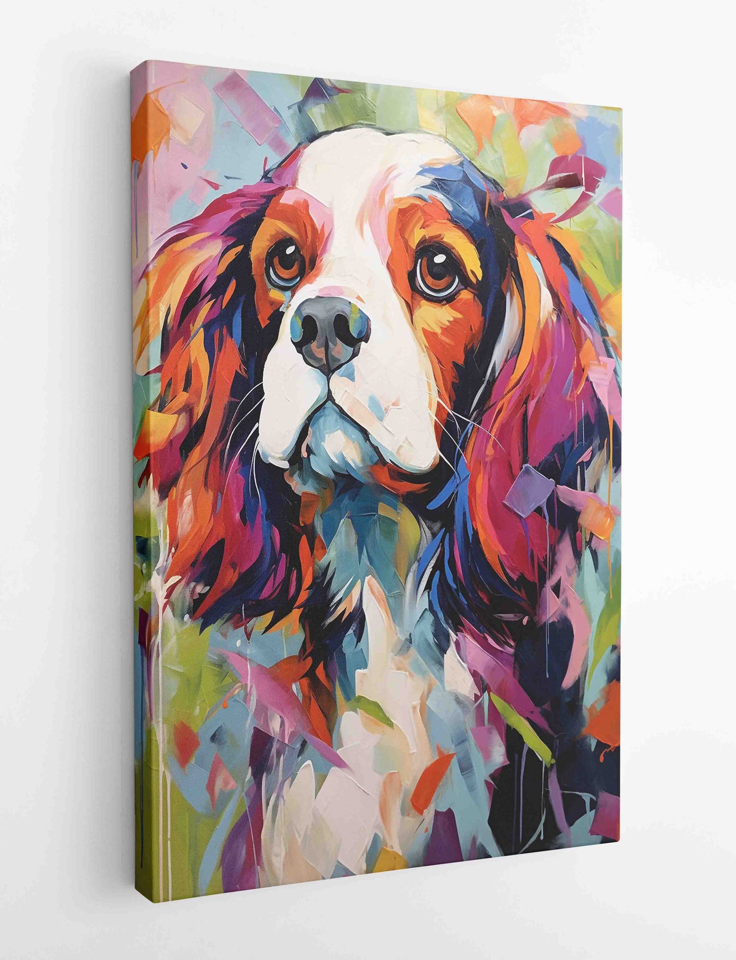 T466 Dog Canvas Art Prints, T-Shirts, Posters, and Mugs, Cushion Cover Expressive Collection