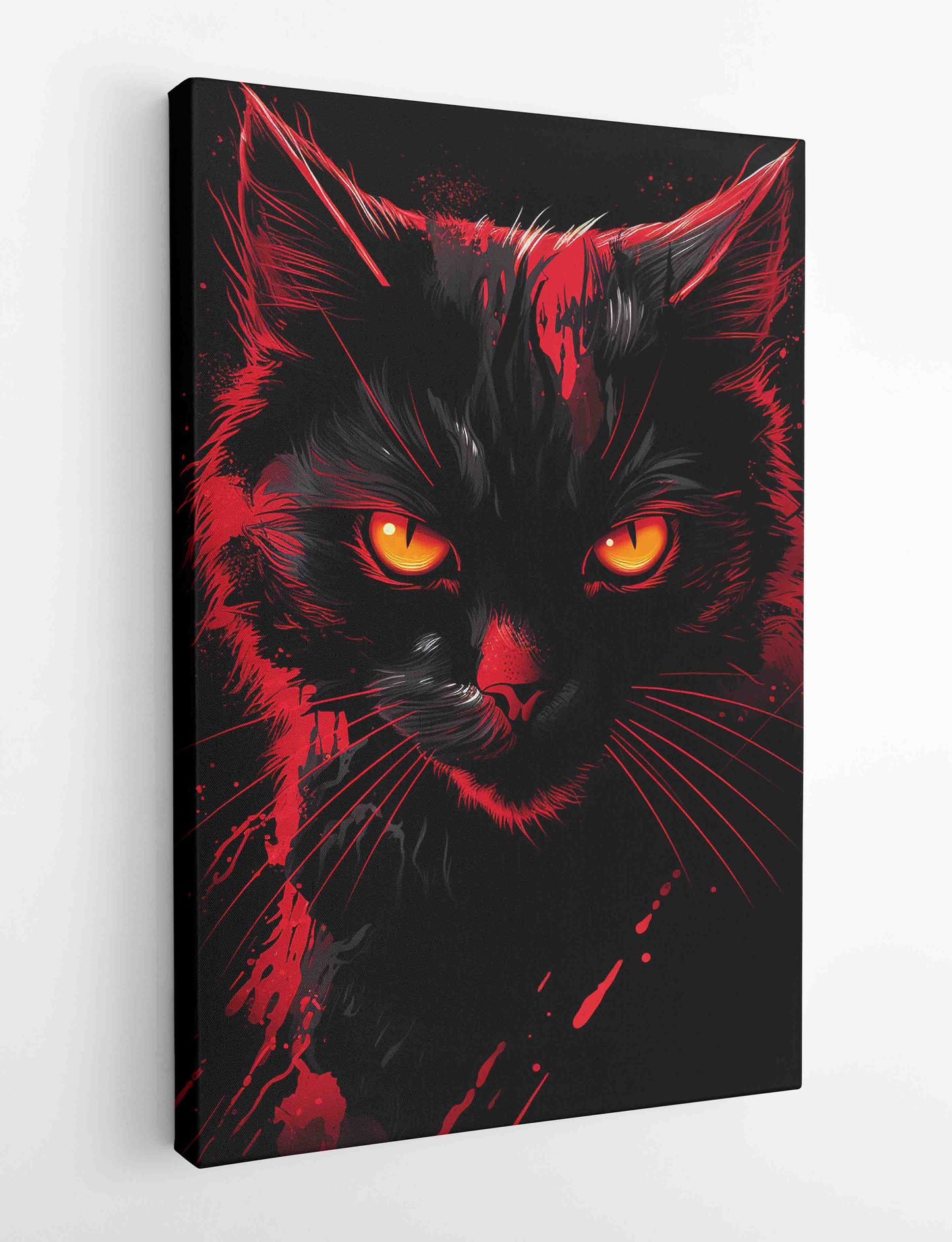 T467 Cat Canvas Art Prints, T-Shirts, Posters, and Mugs, Cushion Cover Expressive Collection