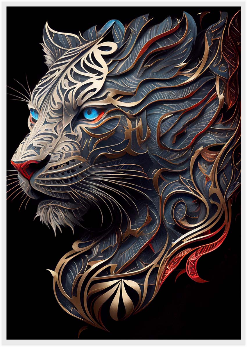 T101 Lion Canvas Art Prints, T-Shirts, Posters, and Mugs, Cushion Cover Expressive Collection