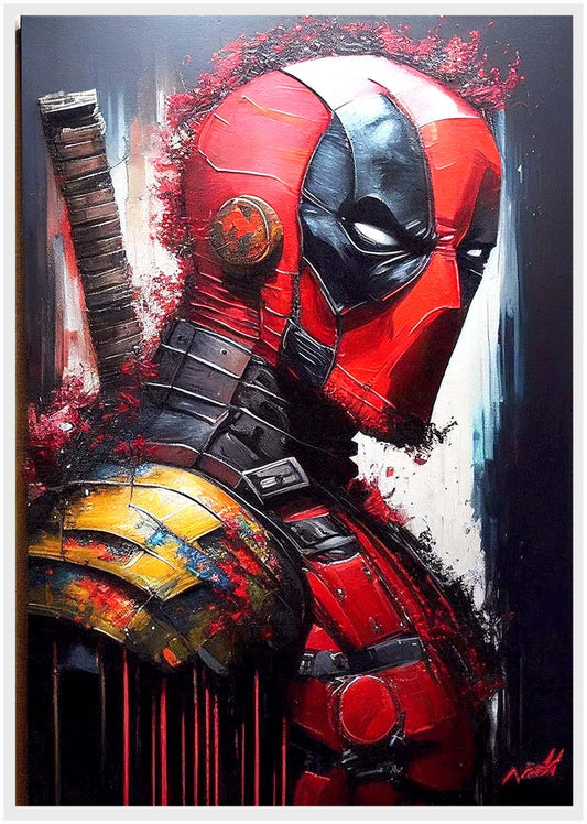 P170 Deadpool  AI Artistry Printed Designs on Canvas, Poster, Mugs, Cushion Covers, and T-Shirts