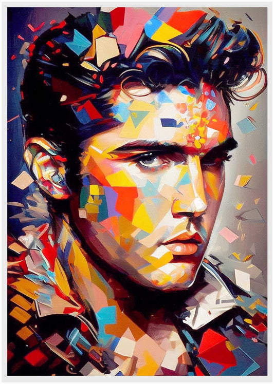 P173 AI Artistry Elvis Presley Printed Designs on Canvas, Poster, Mugs, Cushion Covers, and T-Shirts