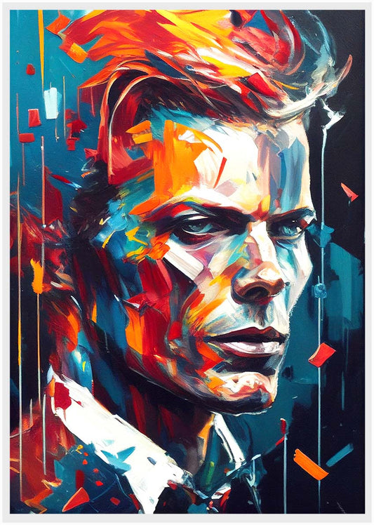 P176 AI Artistry David Bowie Printed Designs on Canvas, Poster, Mugs, Cushion Covers, and T-Shirts