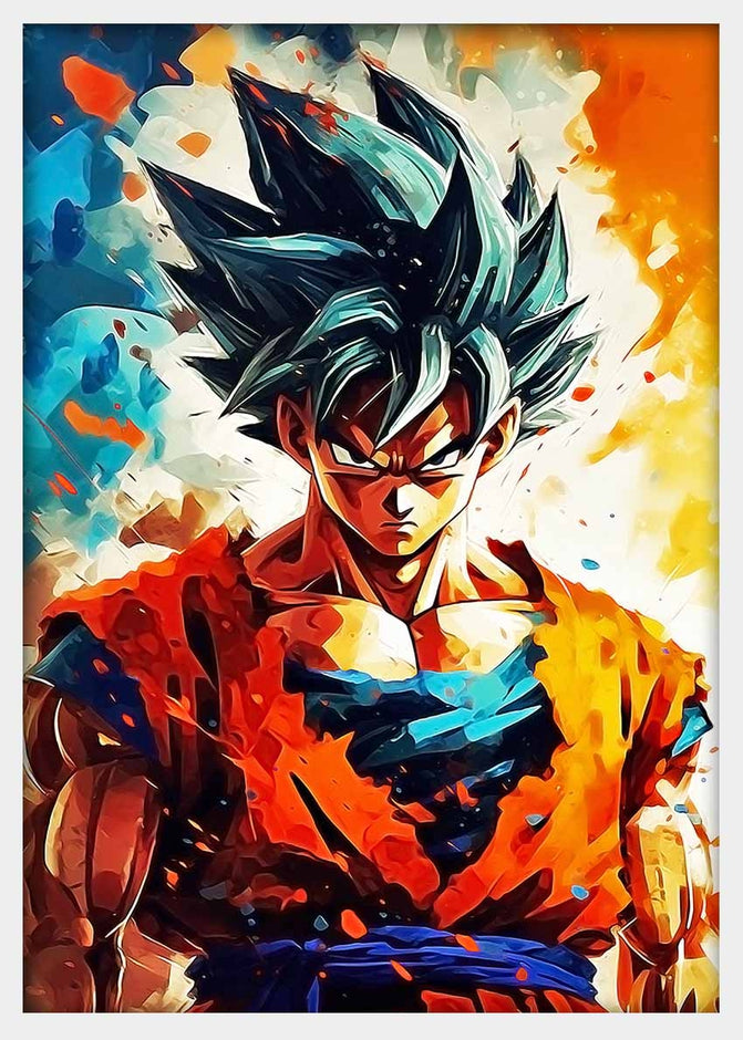 P211 Dragon Ball Goku Canvas Art Prints, T-Shirts, Posters, and Mugs, Cushion Cover Expressive Collection