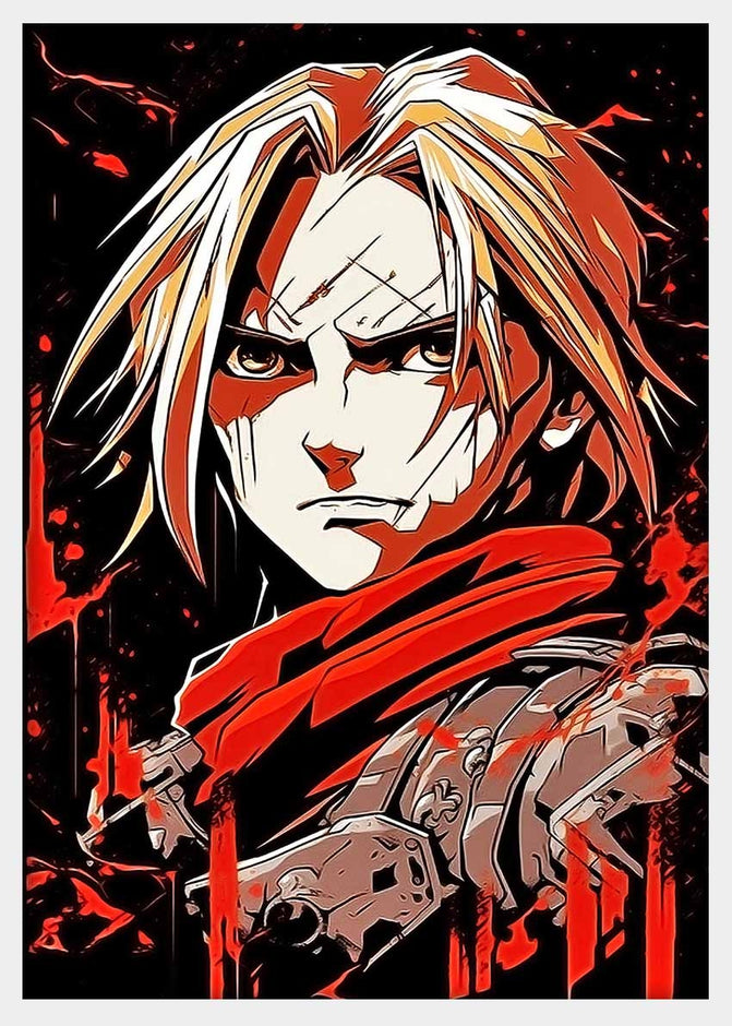 P214 Edward Elric Canvas Art Prints, T-Shirts, Posters, and Mugs, Cushion Cover Expressive Collection