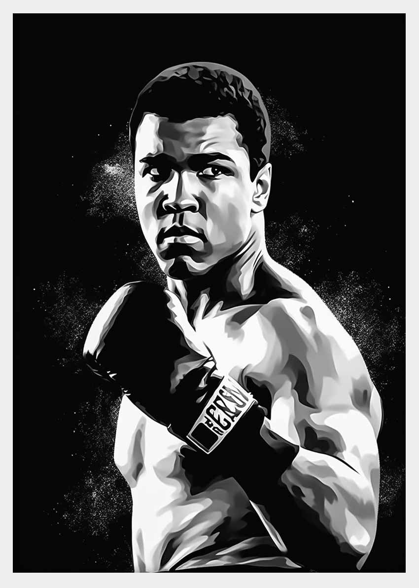 P232 Muhammad Ali Canvas Art Prints, T-Shirts, Posters, and Mugs, Cushion Cover Expressive Collection