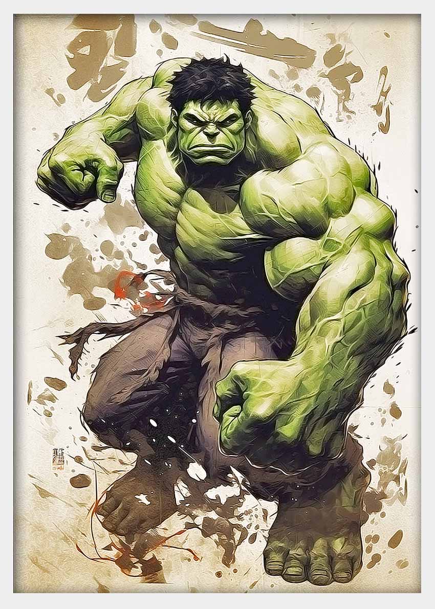 P238 Hulk Canvas Art Prints, T-Shirts, Posters, and Mugs, Cushion Cover Expressive Collection