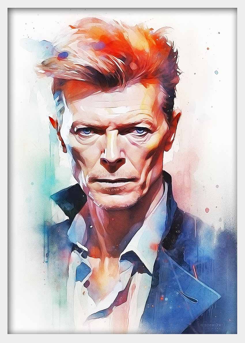 P244 David Bowie Canvas Art Prints, T-Shirts, Posters, and Mugs, Cushion Cover Expressive Collection